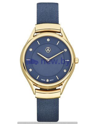 Женские наручные часы Mercedes-Benz Womens Watch, Fashion Gold, Yellowgold-coloured / Blue, артикул B66953564 купить в Москве